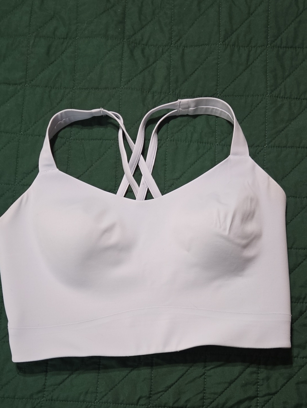 Avia White Crisscross Sports Bralette